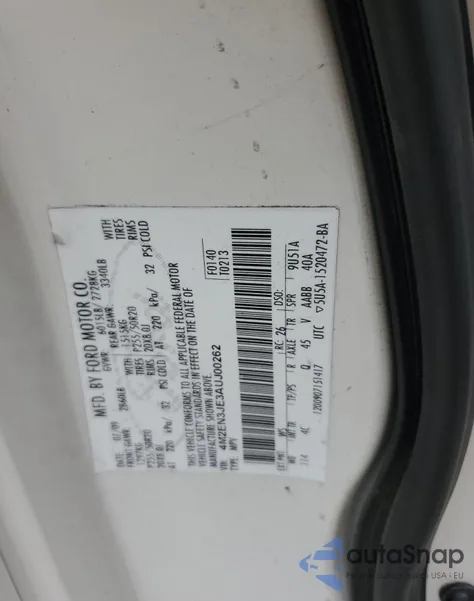 2010 Mercury Mountaineer Premier from USA, damaged, VIN 4M2EN3JE3AUJ00262